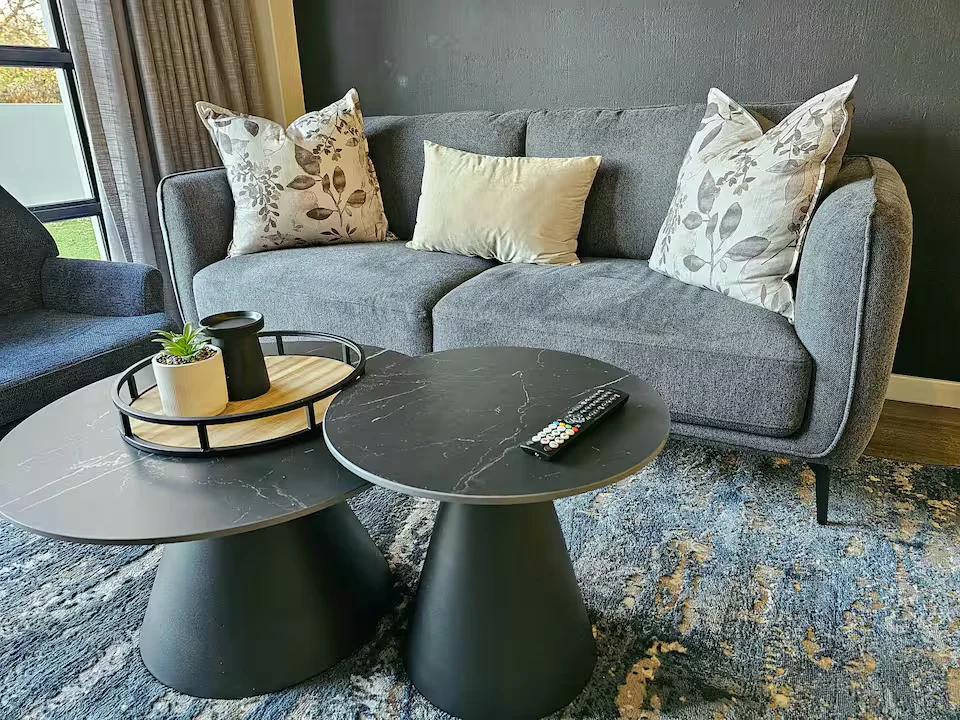 Contemporary furnished lounge at The Madison in Hurlingham