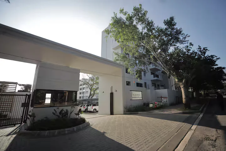Exterior view of The Monroe building in Rosebank