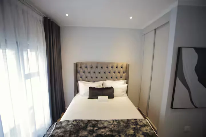Second furnished bedroom at The Monroe